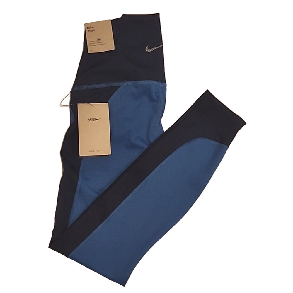 NIKE YOGA Dri-Fit size XS High Rise Leggings TIGHT FIT Womens Stretch gym pants